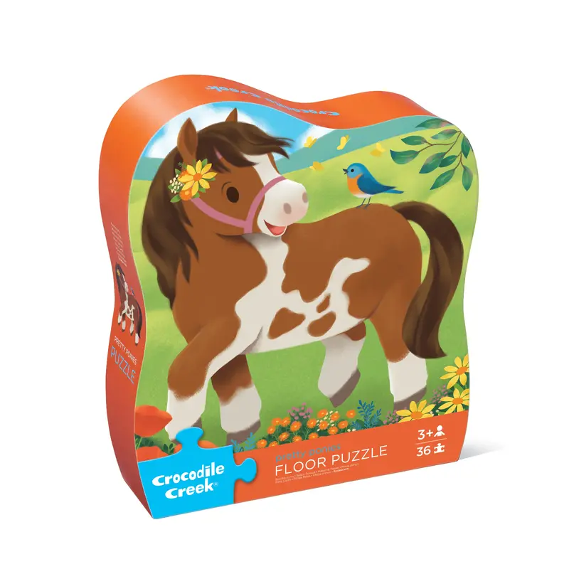 36-pc Shaped Box Puzzle - Pretty  Ponies