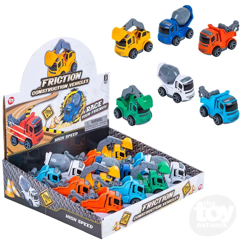 4" Friction Die-Cast Construction Vehicles (Sold Separately)