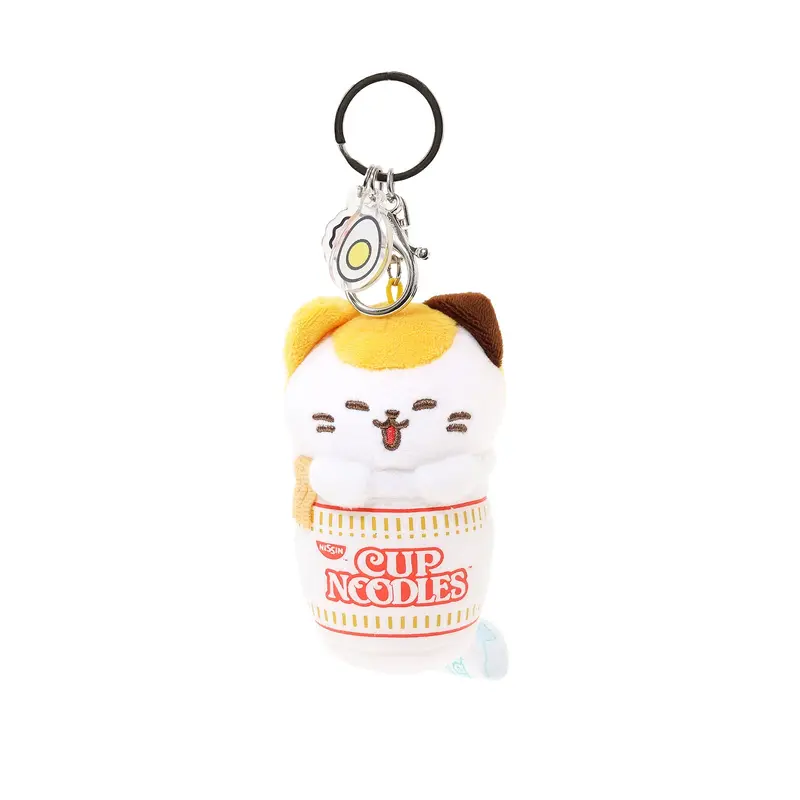 Cup Noodles 3-Color Kittiroll Plush Keychain
