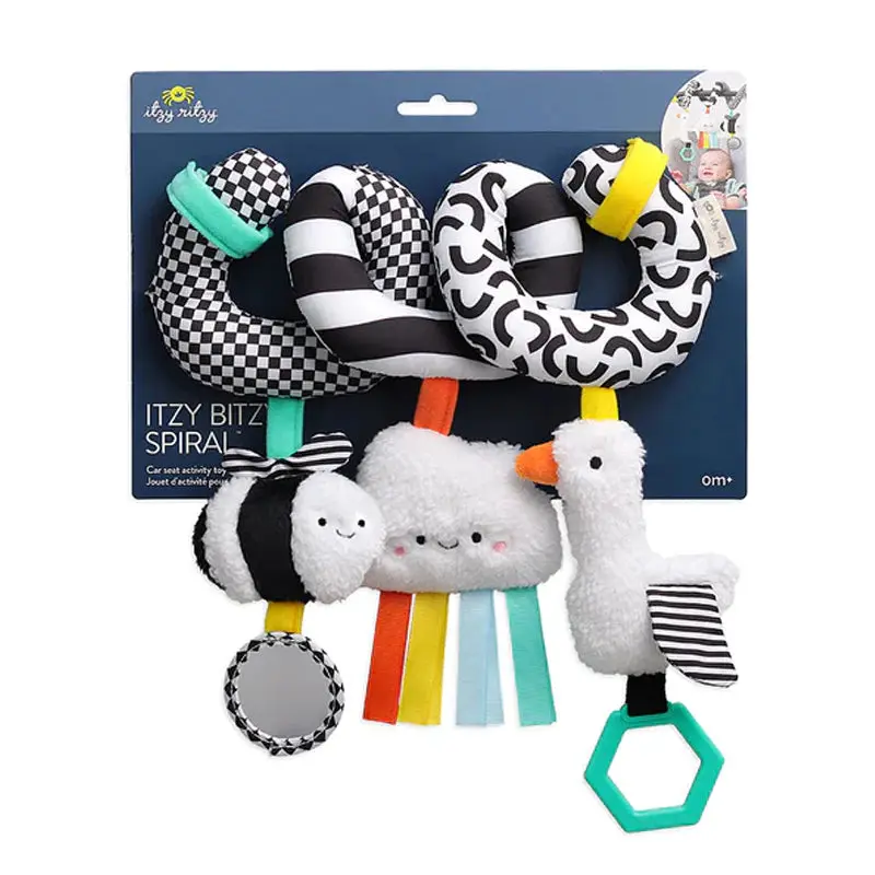 Itzy Bitzy Spiral Car Seat Activity Toy - High Contrast