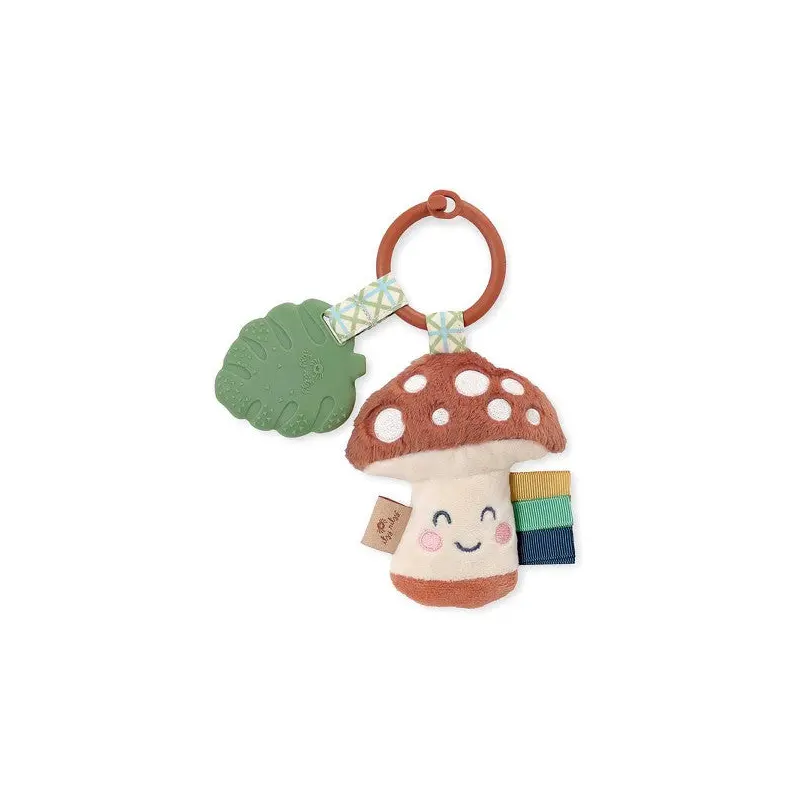 Itzy Pal Plush + Teether - New Mushroom