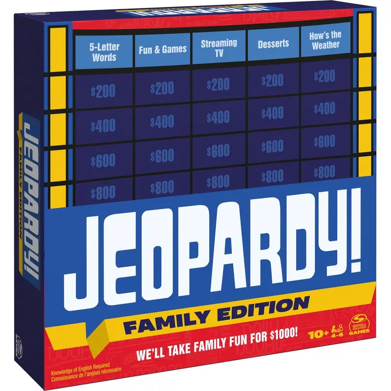 Jeopardy Board Game : Family Edition