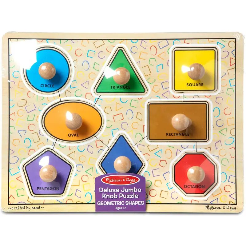 Jumbo Knob Large Shapes Puzzle - 8 PC