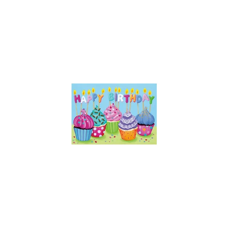 Happy Birthday Cupcakes Card