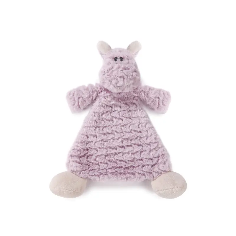 Harlow Hippo Rattle Blankie