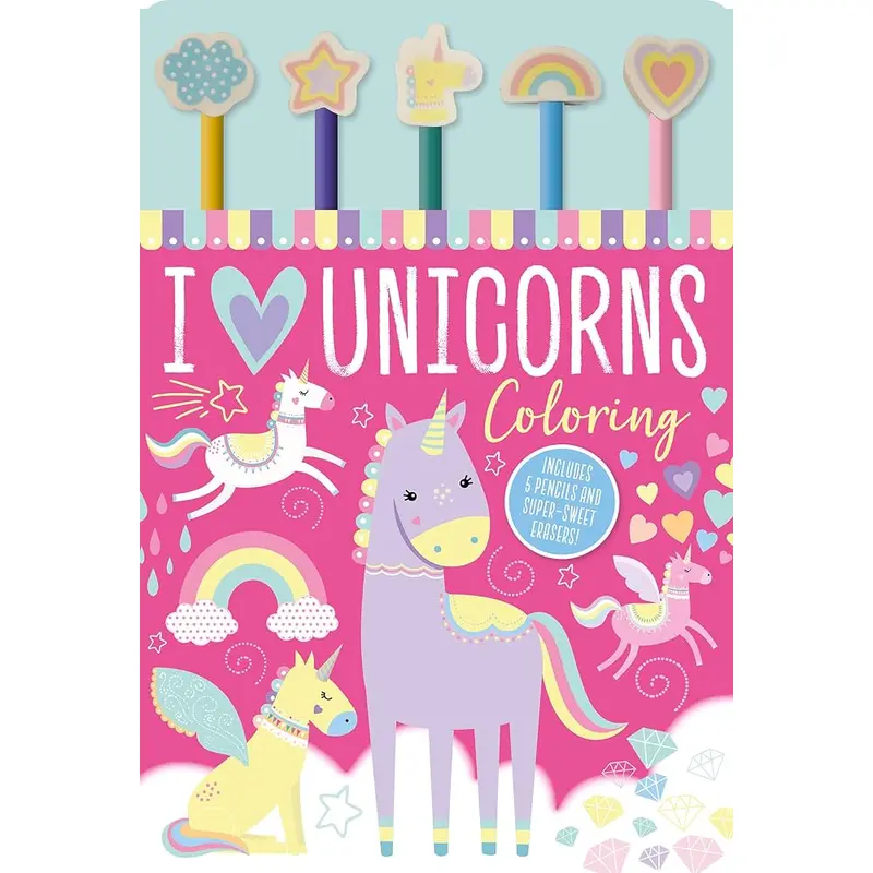 I Love Unicorns Coloring Book