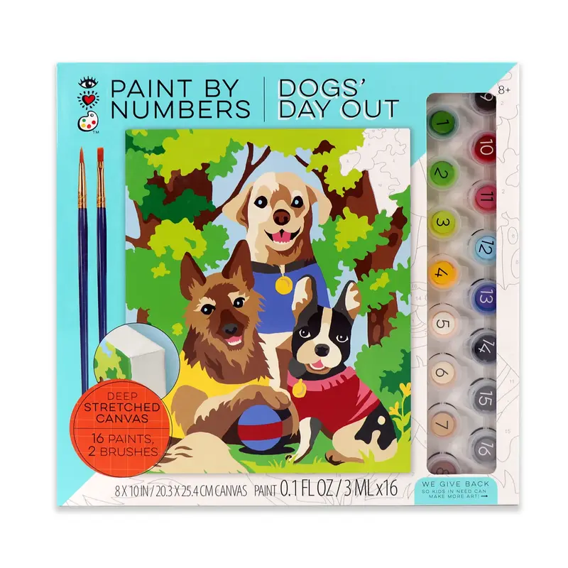 iHeartArt  Paint by Numbers Dog's Day Out