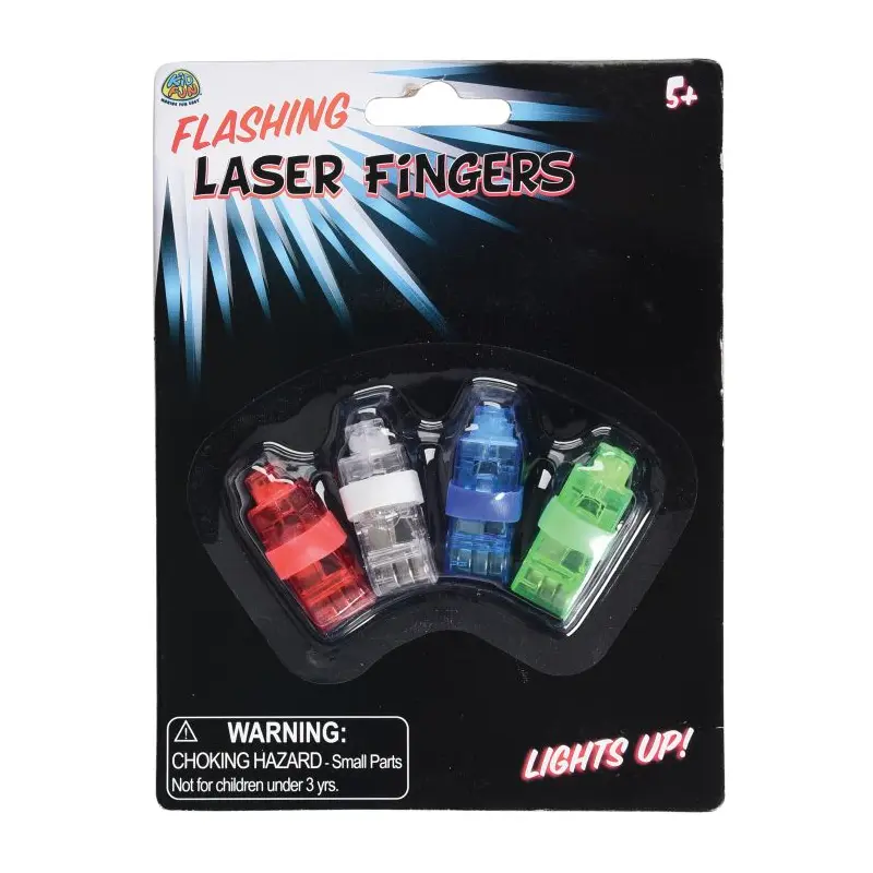 Flashing laser fingers