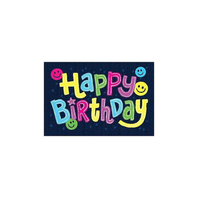 Foil: Happy Birthday Letters Enclosure Card