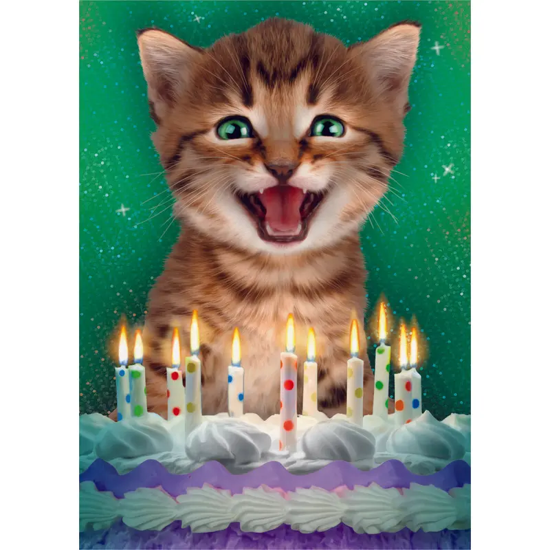 Foil: Realistic Cat Card