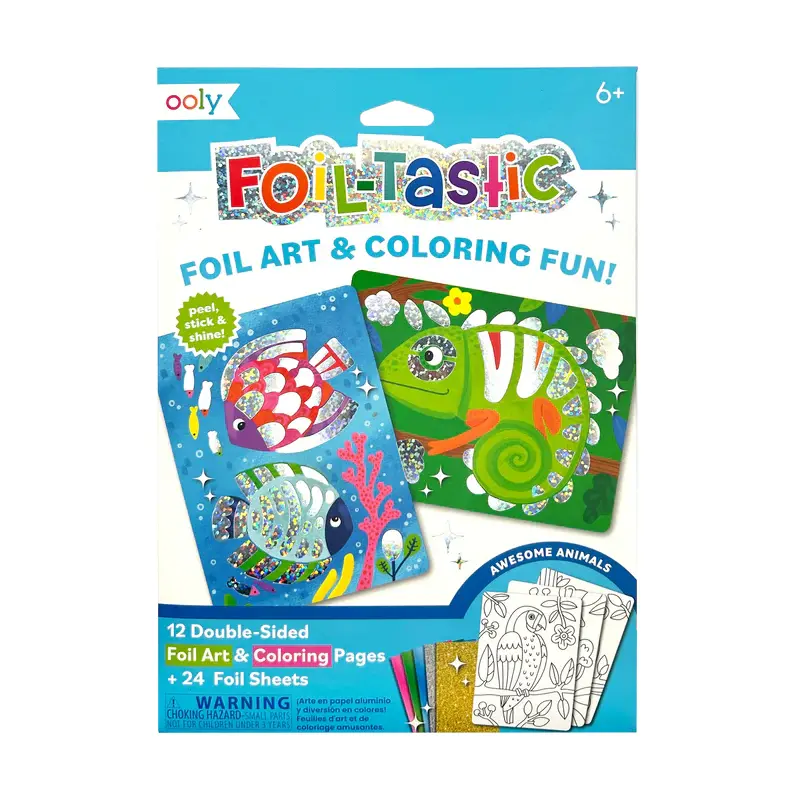 Foil-tactic Foil Art & Coloring Awesome Animals