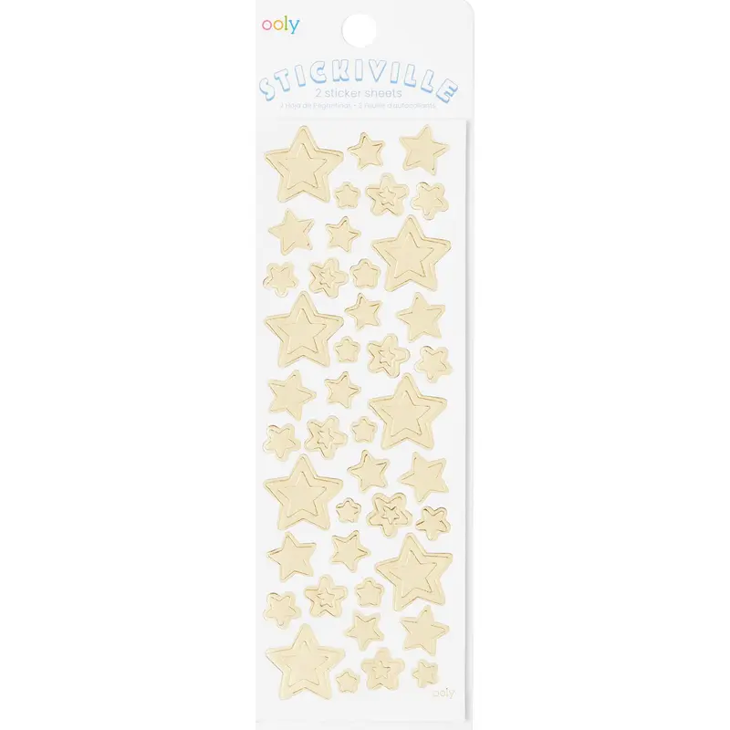 Gold Stars Stickers