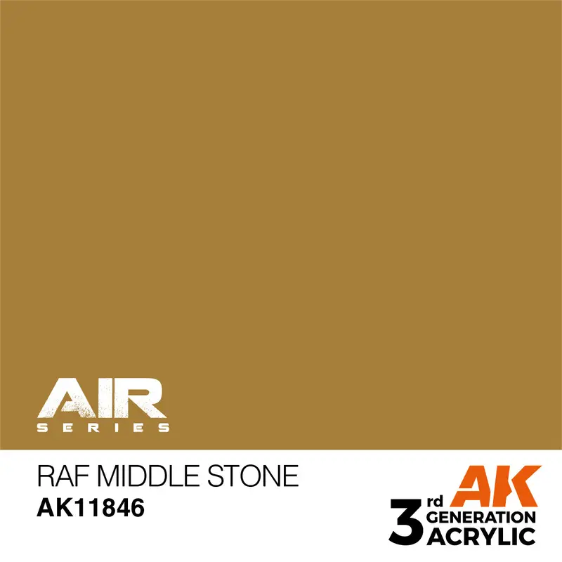 AK Interactive 3 Gen Acrylic Aircraft Modeling Colour 17ml - RAF Middle Stone