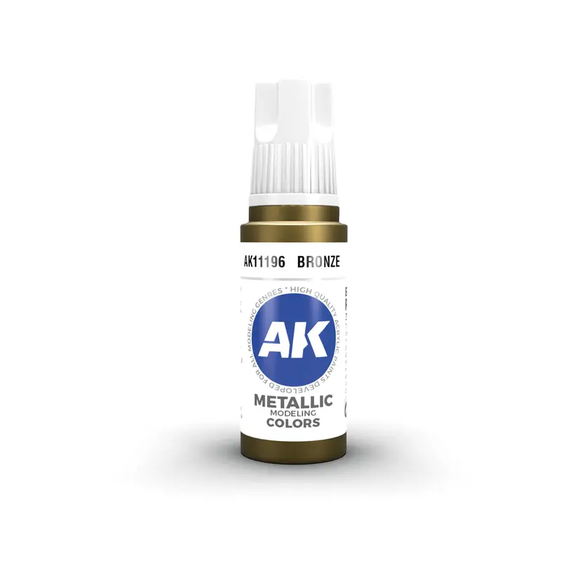 AK Interactive 3 Gen Acrylic Model Paint 17ml - Bronze