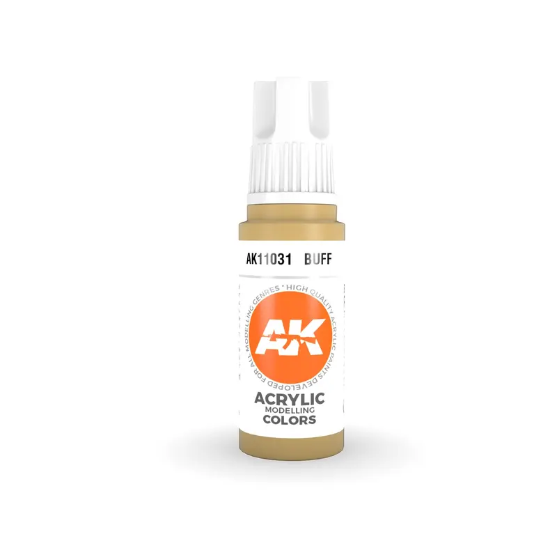 AK Interactive 3 Gen Acrylic Model Paint 17ml - Buff