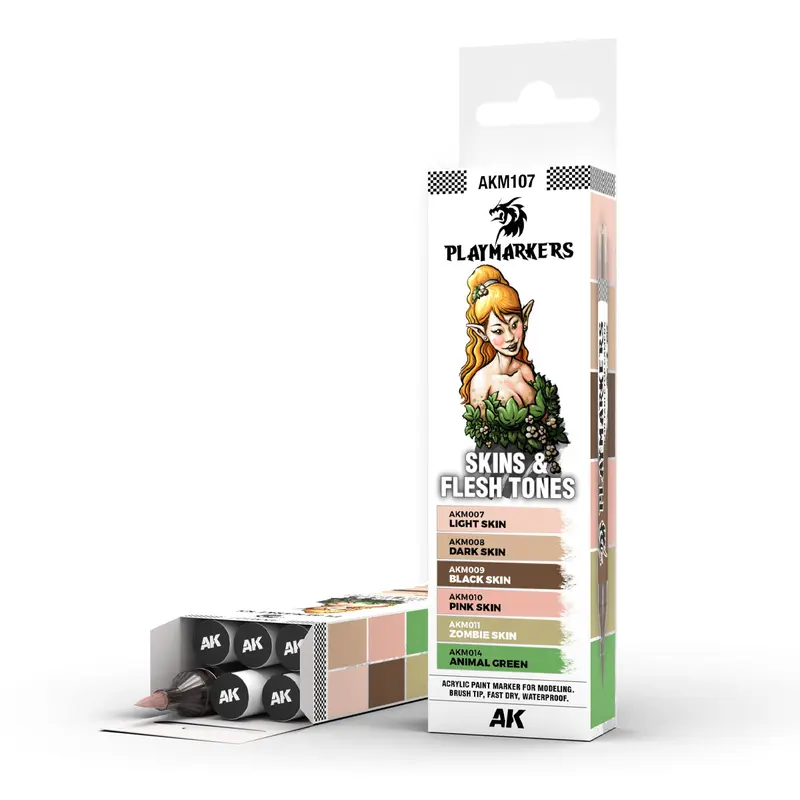 Ak Interactive - Playmarkers - Sets - Skin & Flesh Tones
