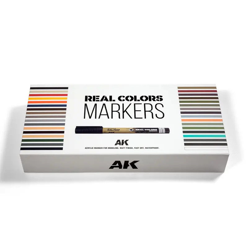 AK Interactive - RC Markers - Special Box Real Colors Markers - 34 Units