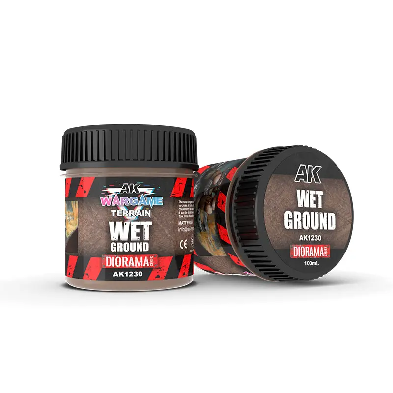Ak Interactive - Terrains - Wet Ground 100 Ml.