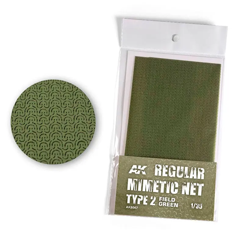 AK Interactive - Type 2 Regular Camouflage Net - Field Green