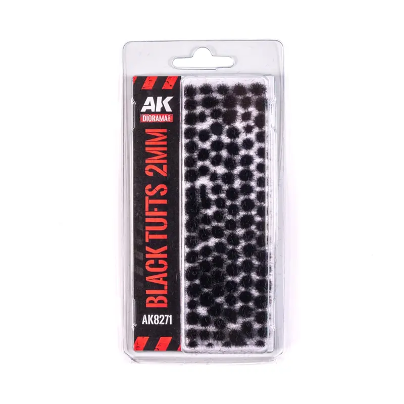 Ak Interactive - Vegetation-black-fantasy Tufts 2 Mm
