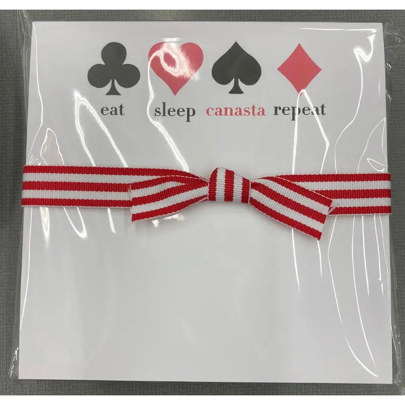 Eat, Sleep Canasta Chubby Notepad