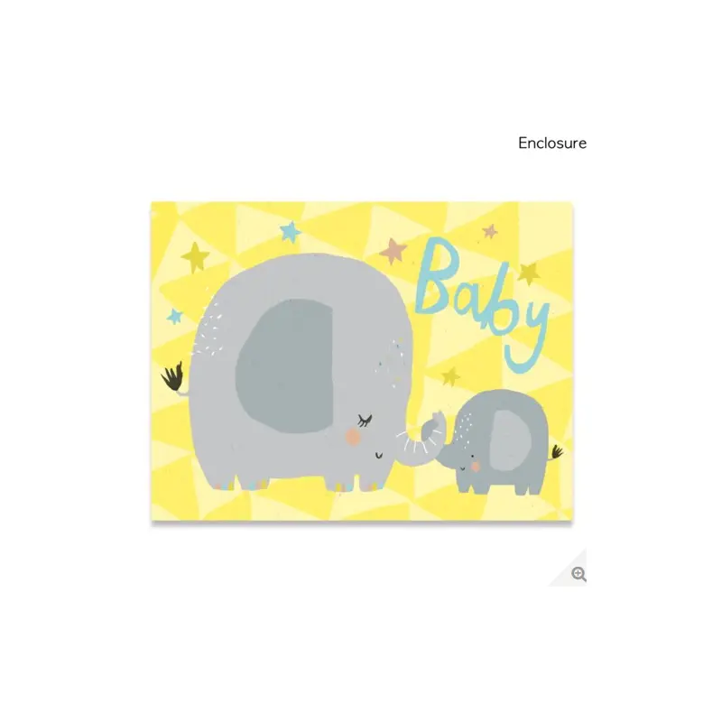 Elephant Baby Gift Enclosure
