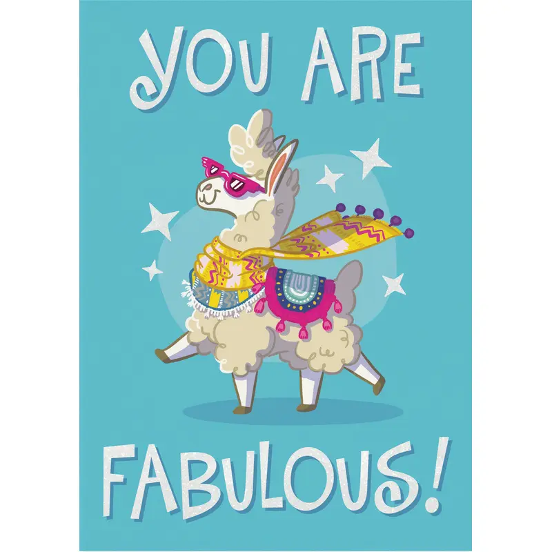 Empowerment: Fabulous Llama Card
