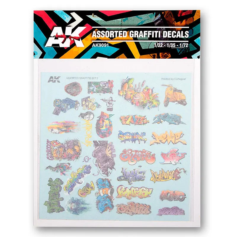 Ak Interactive - Graffiti Decals - Assorted