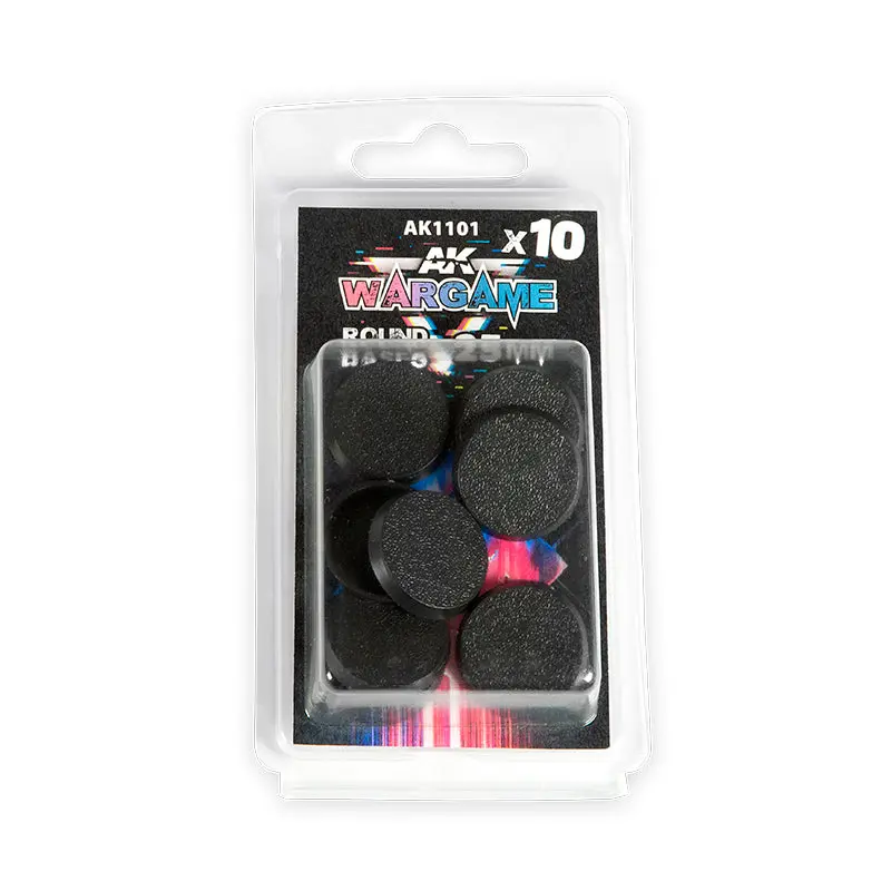 AK Interactive - Plastic Wargame Round Base 25mm
