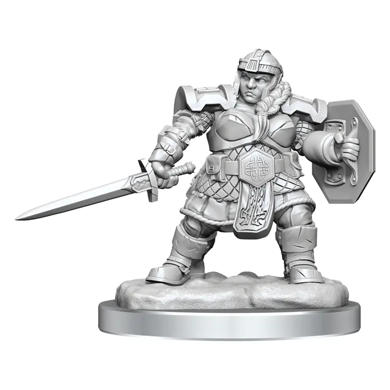 Dungeons & Dragons Nolzurs Marvelous Unpainted Miniatures Dwarf Fighter Female