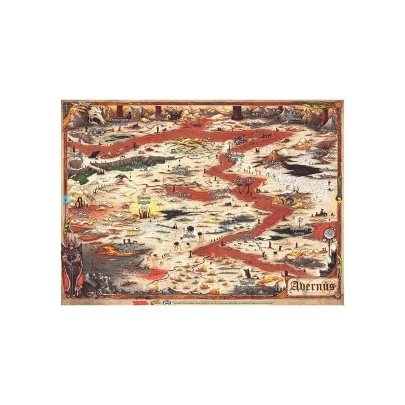 Dungeons & Dragons Descent Into Avenus Map