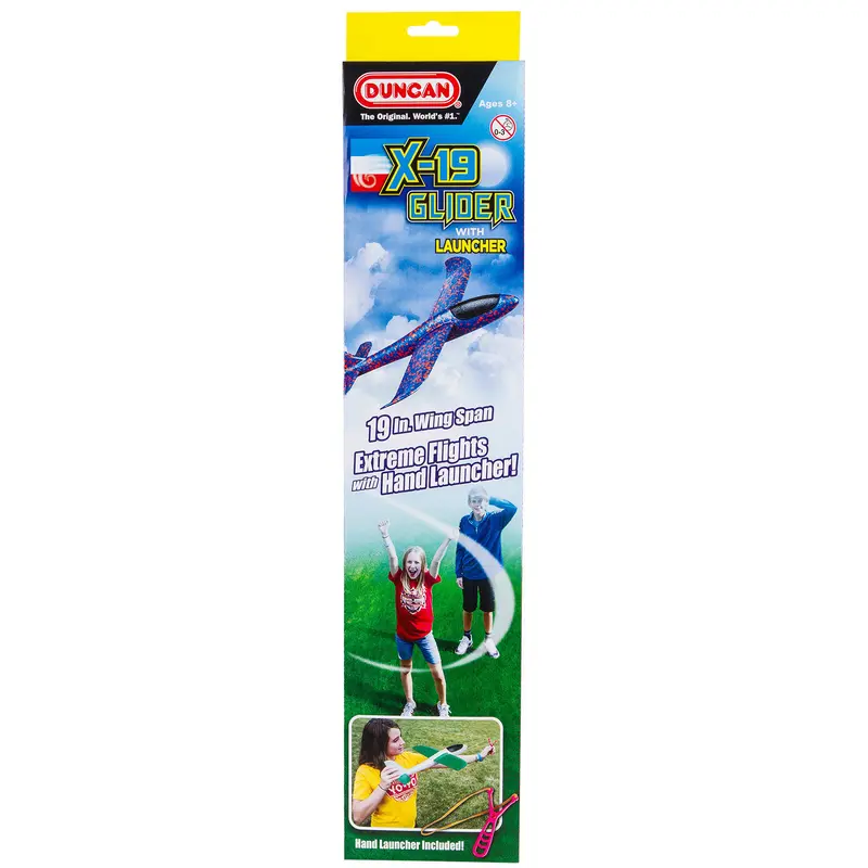 Duncan X-19 Glider with Hand Launcher (Assorted Colours)