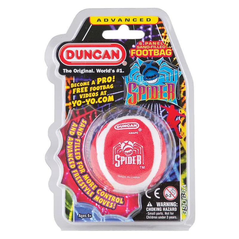 Duncan Footbag Spider 6 Panel Sand Filled(Assorted Colours)