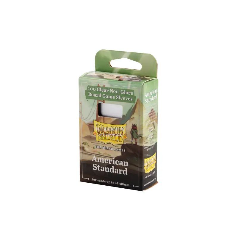 Dragon Shield: Board Game Sleeves  Clear Non-Glare  American Standard