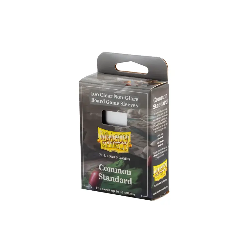Dragon Shield: Board Game Sleeves  Clear Non-Glare  Common Standard