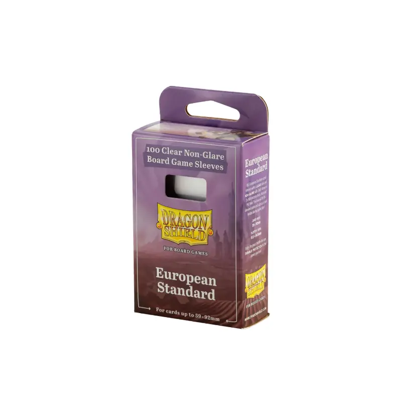 Dragon Shield: Board Game Sleeves  Clear Non-Glare  European Standard