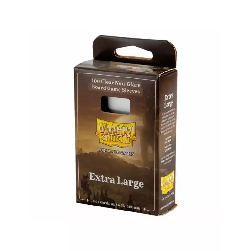 Dragon Shield: Board Game Sleeves  Clear Non-Glare  Extra Large