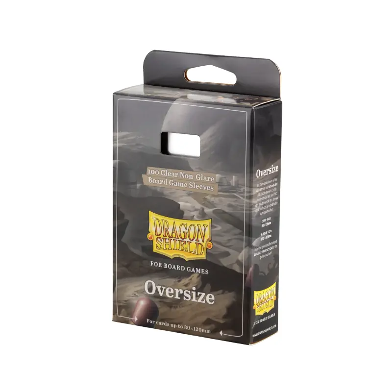 Dragon Shield: Board Game Sleeves  Clear Non-Glare  Oversize