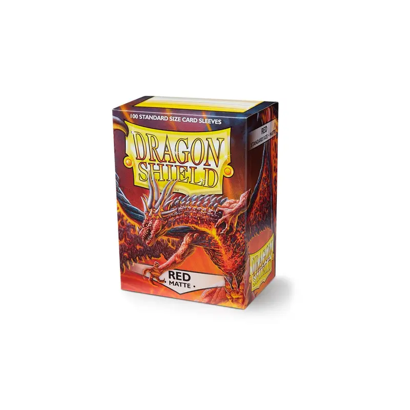 Dragon Shield - Standard Matte Sleeves (100) - Red