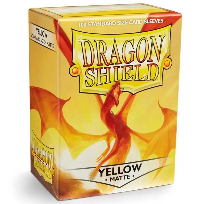 Dragon Shield - Standard Matte Sleeves (100) - Yellow