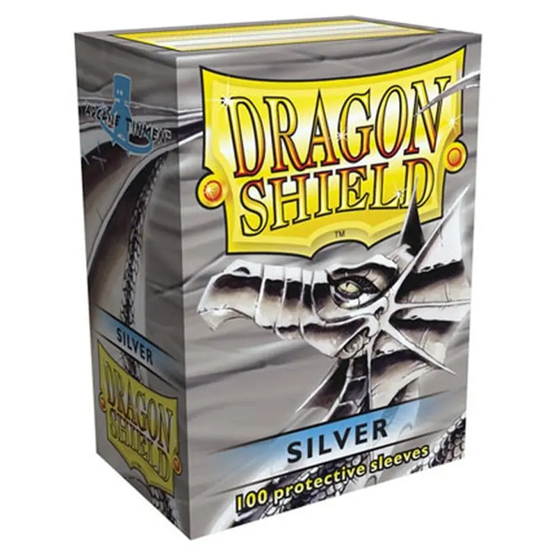 Dragon Shield - Standard Sleeves (100) - Silver