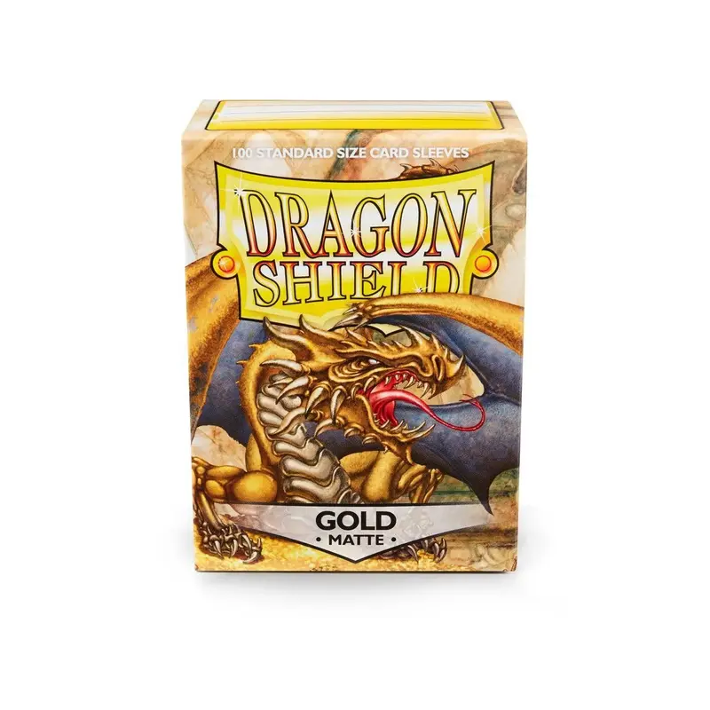 Dragon Shield - Standard Matte Sleeves (100) - Gold