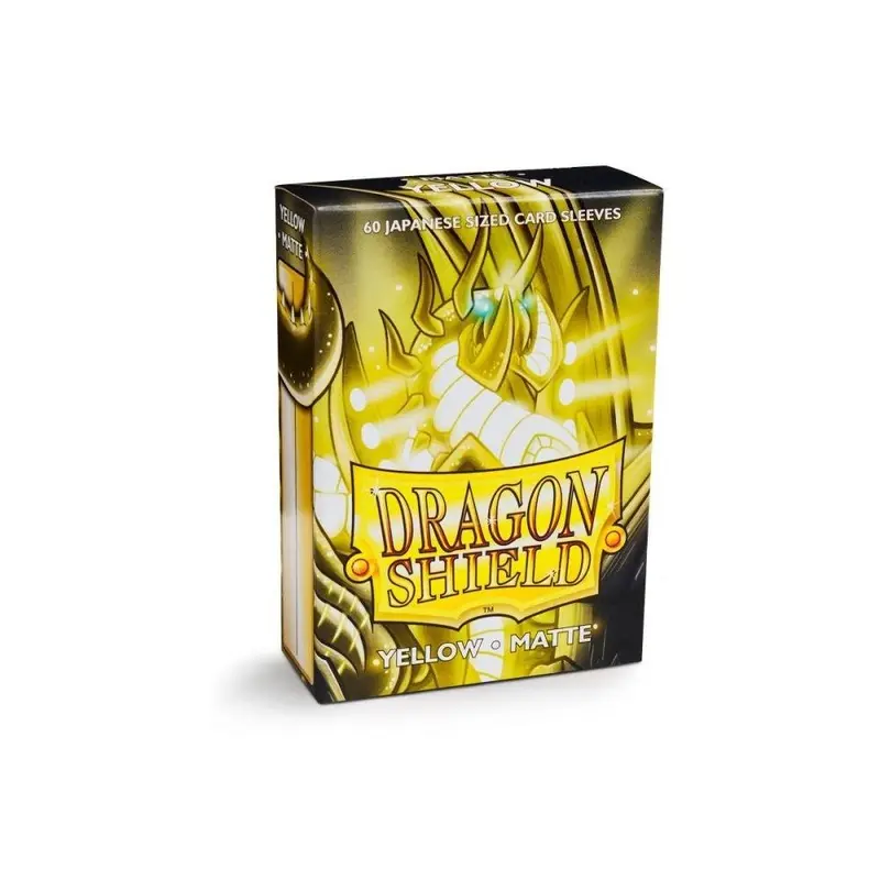 Dragon Shield - Sleeves Box - Yellow Matte- Japanese Size (60)