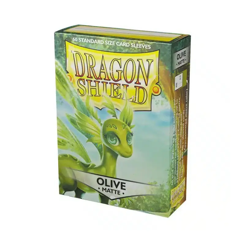 Dragon Shield - Sleeves - Matte Olive- Standard Size (60)