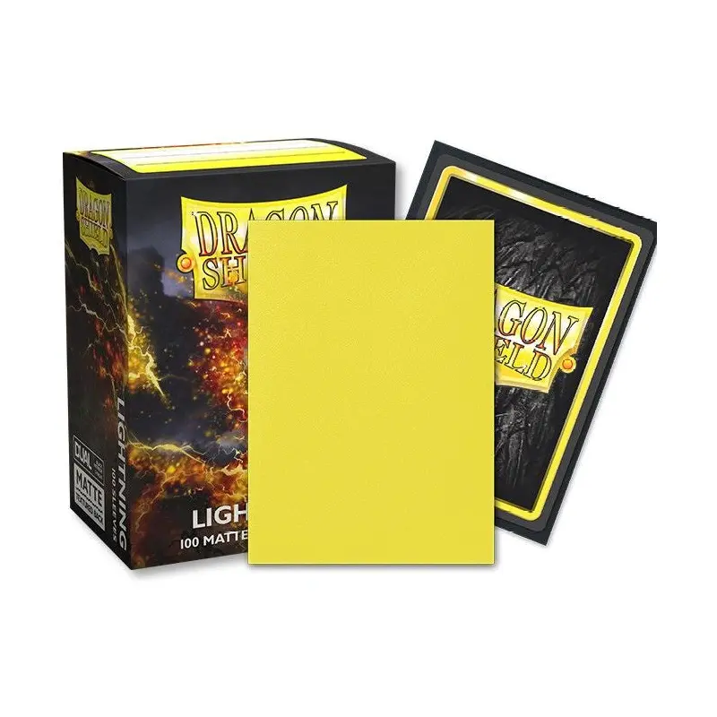 Dragon Shield - Sleeves - Standard Size Dual Matte Lightning Yellow Ailia (100)