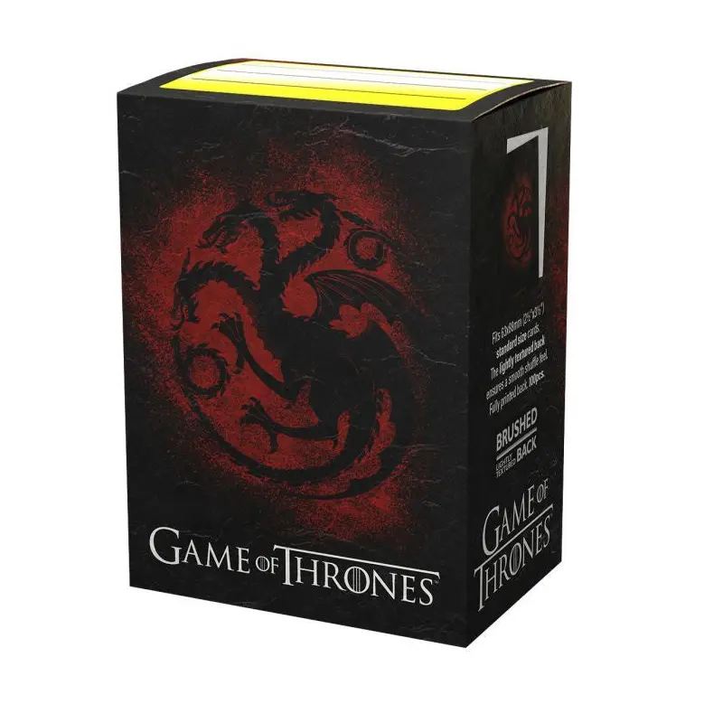 Dragon Shield - Sleeves - Brushed Art - Game Of Thrones House Targaryen Standard Size (100)