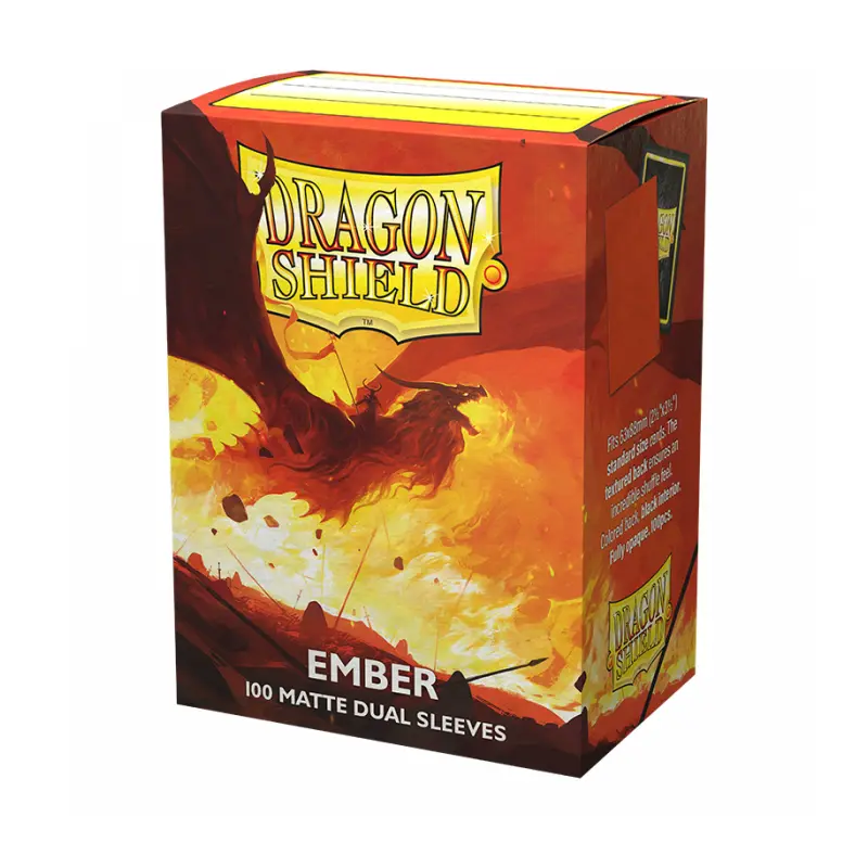 Dragon Shield - Dual Matte Ember Standard Sleeves (100)