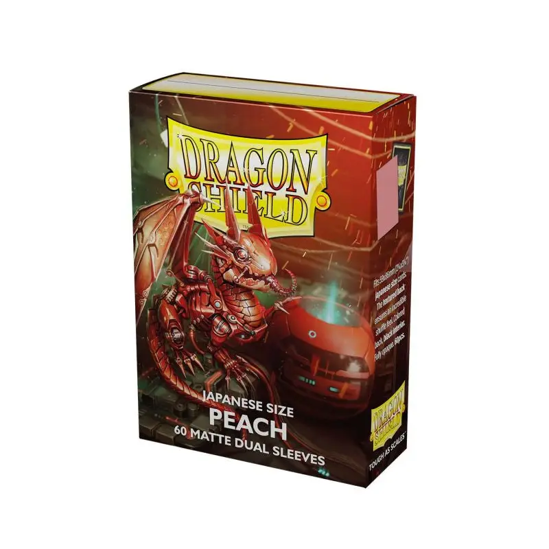 Dragon Shield - Dual Matte Peach Pip Japanese Size (60)