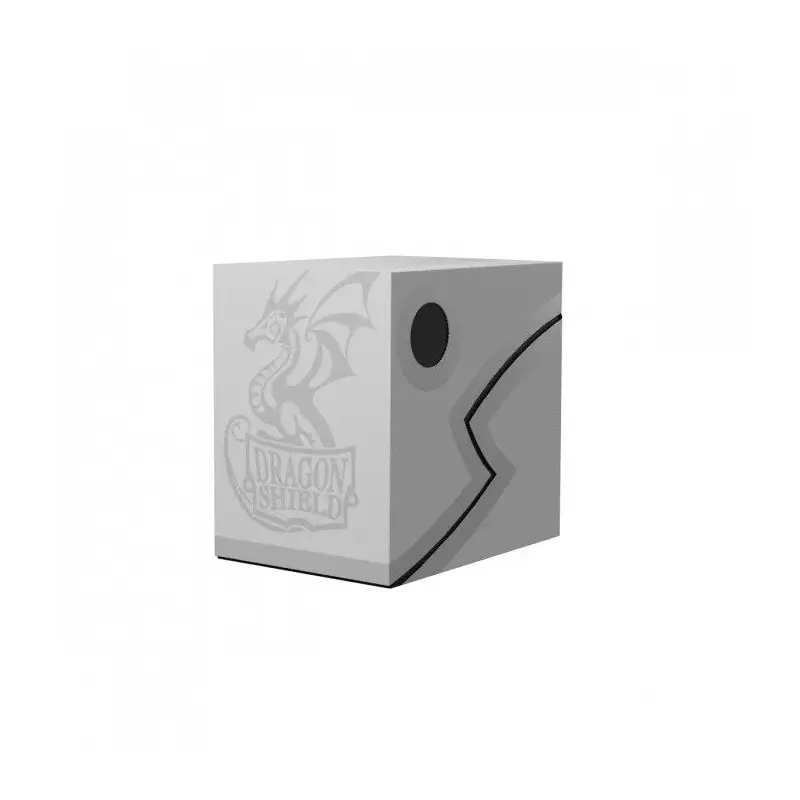 Dragon Shield - Deck Box Revised Double Shell - Ashen White/Black