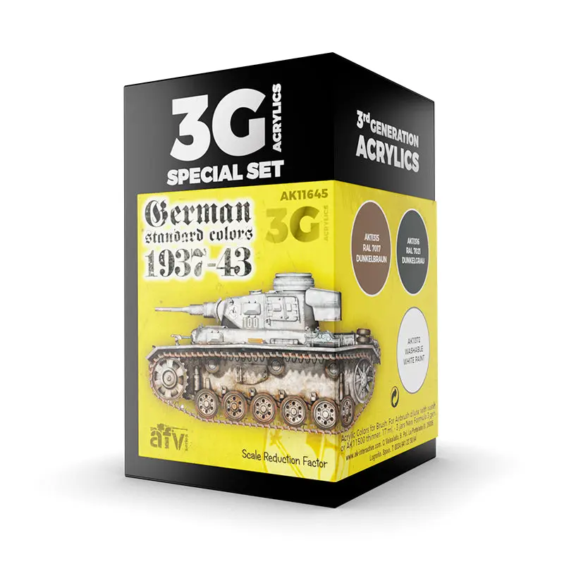 Ak Interactive - 3 Gen Acrylics - German Standard 37-43 Combo